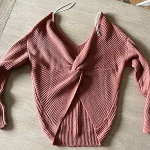 Womens orange sweater